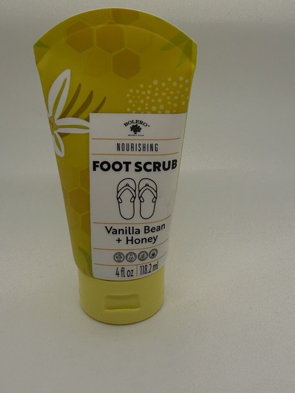 Bolero‎ Beverly Hills Nourishing Foot Scrub Vanilla Bean Honey 4floz 118.2mL New